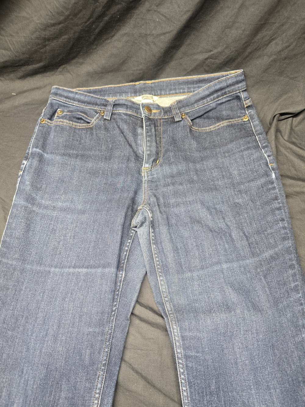 Y2K Duluth Trading Co. Carpenter Utility Jeans Women's 10x29 Blue Denim Vintage